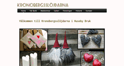 Desktop Screenshot of kronobergsslojdarna.se